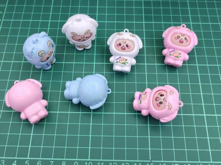 Wholesale of cute and cute children's educational toys such as pink and fluffy clay pot face-changing cars Wholesale of cute and cute children's educational toys such as pink and fluffy clay pot face-changing cars